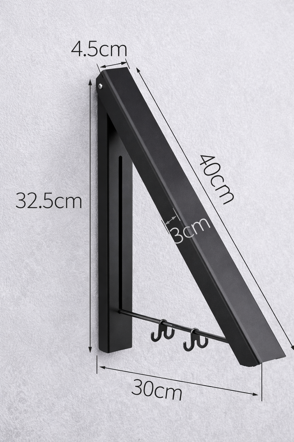 Abido Foldable Wall Hanger – No Drilling, Waterproof & Space-Saving