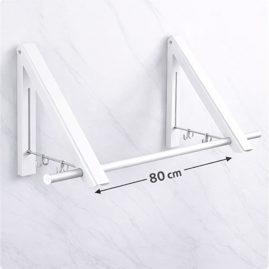Abido Foldable Wall Hanger – No Drilling, Waterproof & Space-Saving