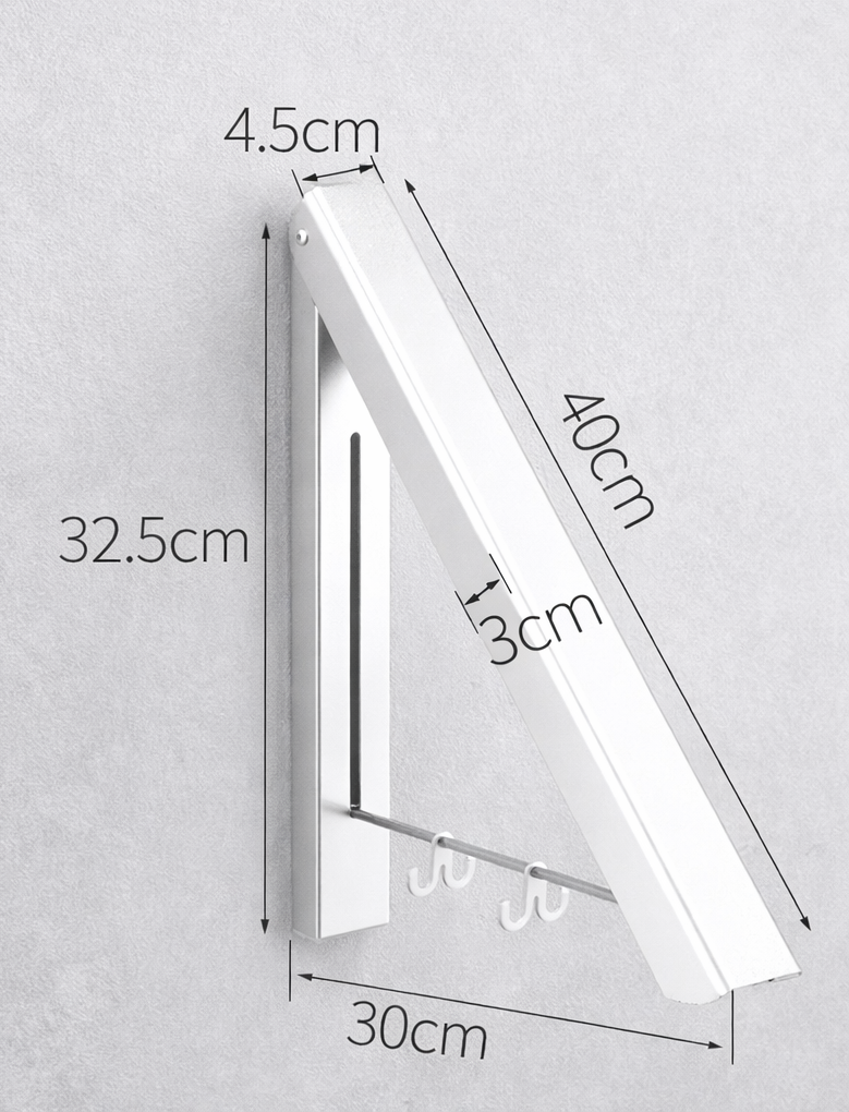 Abido Foldable Wall Hanger – No Drilling, Waterproof & Space-Saving